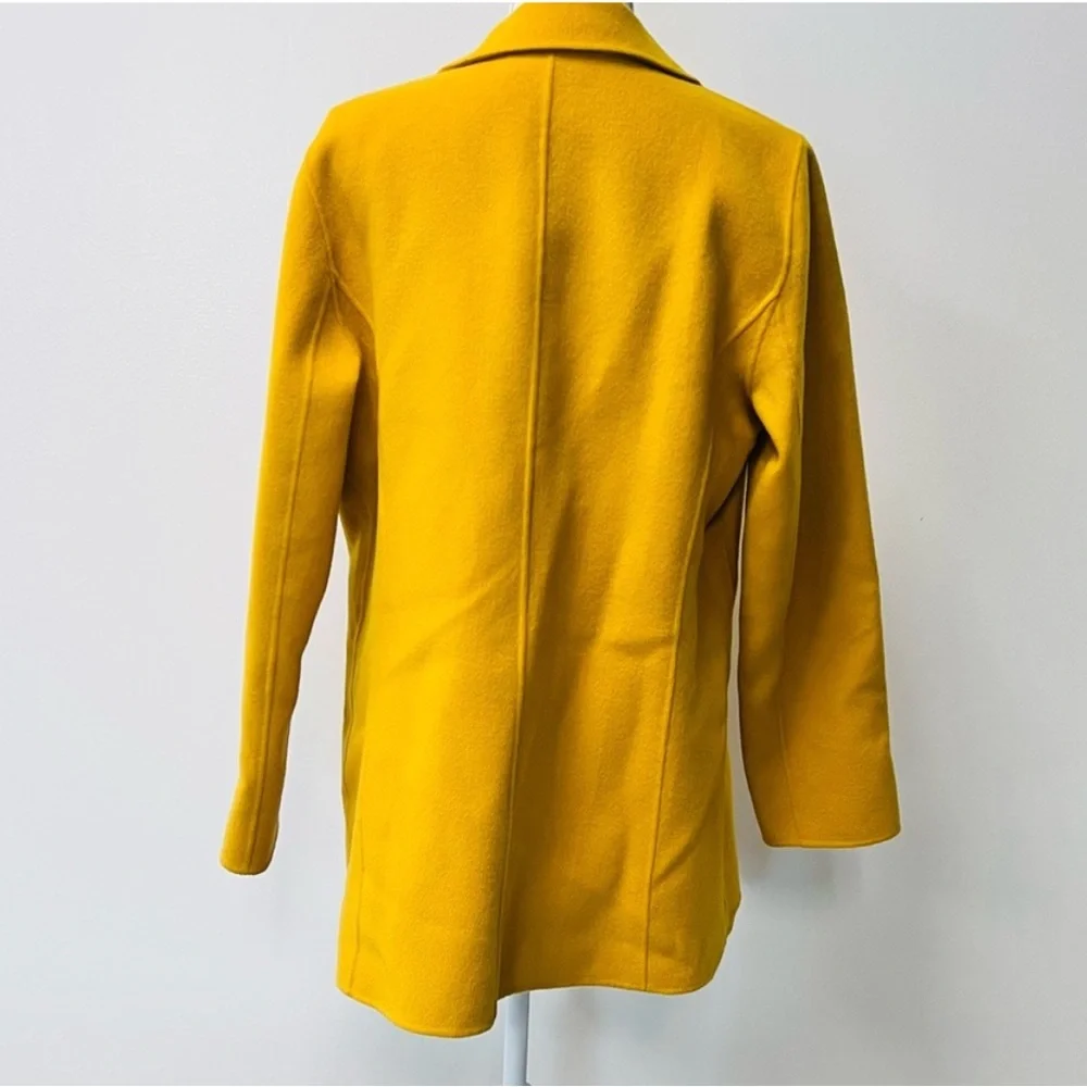 Women's Mustard Yellow Coat Talbots wool blazer size 6 - Picture 11 of 12